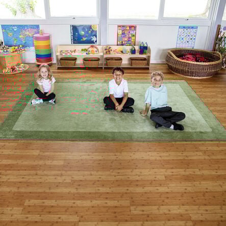 Two Tone Border Rectangular Carpet  hi\-res