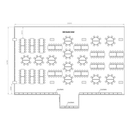 Rectangular 12 Seater Folding Table  hi\-res