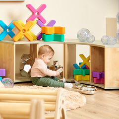 Elements Sage Toddler Low Curved Storage Unit  hi-res