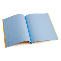 A4 Tinted Exercise Book 8mm Ruled Sky Blue 48pg 10pk  hi-res