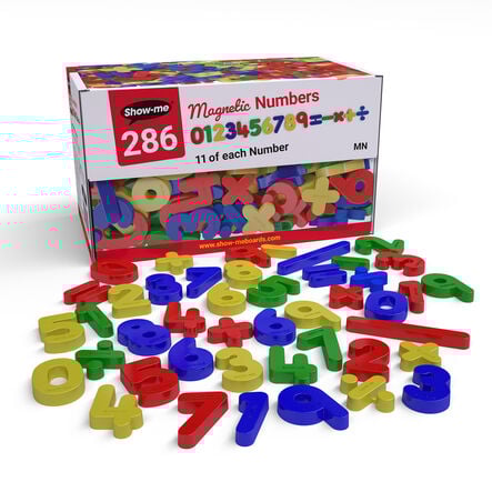 Show\-me Coloured Magnetic Numbers Classpack 286pcs  hi\-res