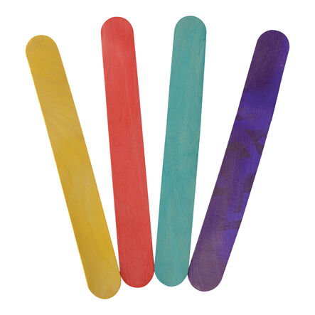 Wooden Craft Sticks 1000pk Multicoloured  hi\-res