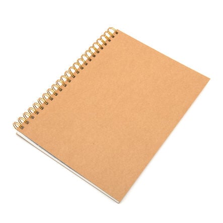 Pisces Hdbk ECO Kraft Cover Spiral Sketchbook A4 140gsm 5pk  hi\-res