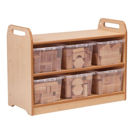 Low Storage Unit Mirror and Wooden Construction Set  hi\-res
