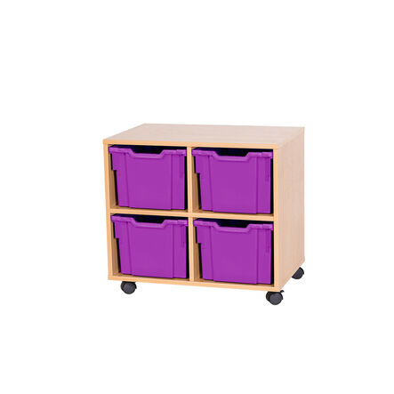 Mobile Double Tray Unit 4 Extra Deep  hi\-res