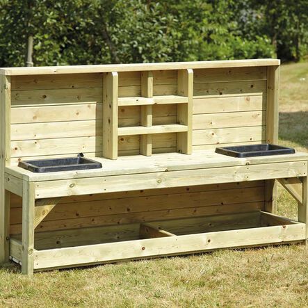Outdoor Wooden Messy Play Station H107 x W50 x L180cm  hi\-res