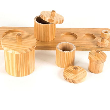 Wooden Toddler Sorting Pots  hi\-res