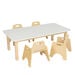 Essentials White Rectangular Table  hi\-res