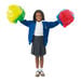 Cheerleader Dance Pom Poms 4pk  hi\-res