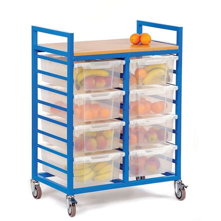 Large Trolley With Eight Lidded Trays  hi\-res