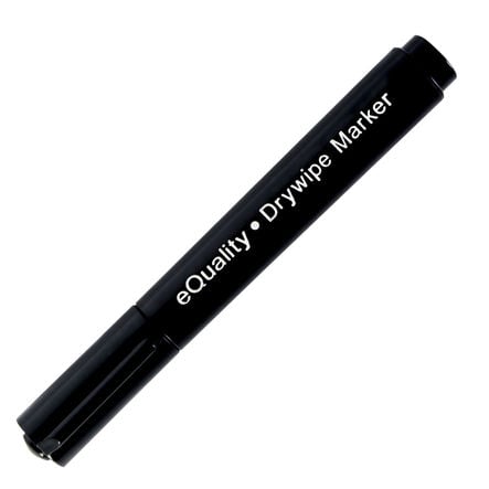 TTS Premium Drywipe Markers Bullet Tip Black 12pk  hi\-res