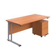 Single Pedestal and Desk Bundle Deal  Single Pedestal and Desk Bundle Deal  hi-res
