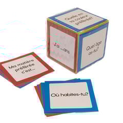 French Foam Dice Cards 48pk  French Foam Dice Cards 48pk  hi-res