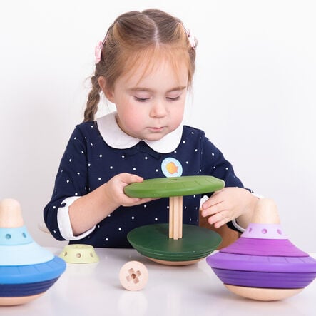 TTS Wooden Twist and Turn Spinning Tops  hi\-res