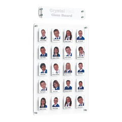 Crystal Wall Class and Staff Photo Display Boards  Crystal Wall Class and Staff Photo Display Boards  hi-res