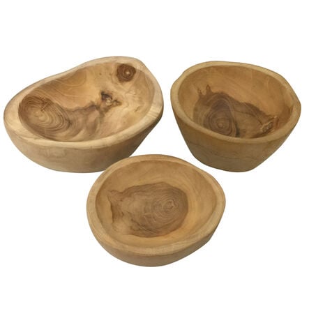 Messy Play Wooden Bowls 3pk  hi\-res