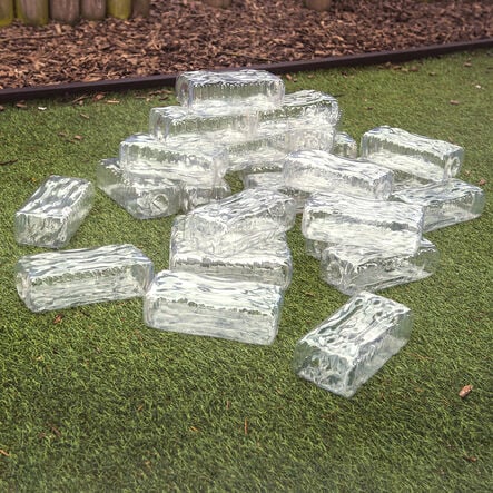 TTS Glacier Effect Clear Plastic Ice Bricks  hi\-res