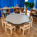 Tuf\-Top™ Height Adjustable Flower Shaped Table  hi\-res