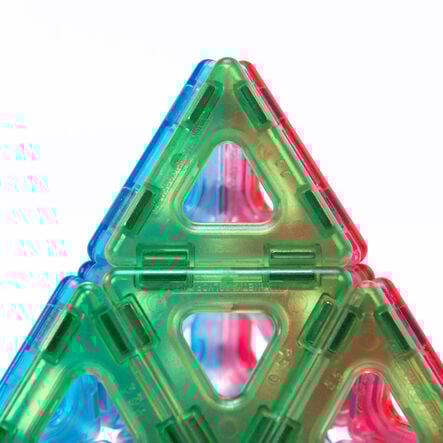 Translucent Magnetic Polydron 128pk  hi\-res