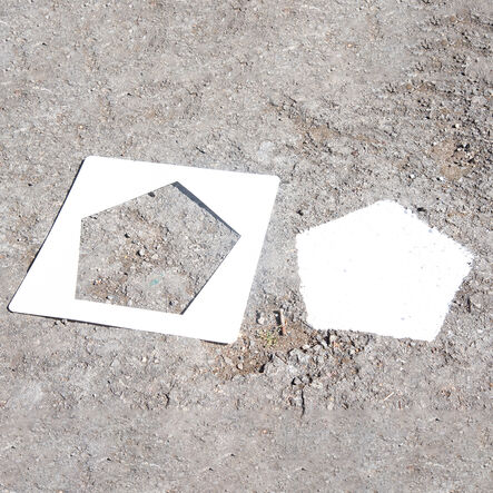 Social Distancing Playground Footprint Stencils 10pk  hi\-res