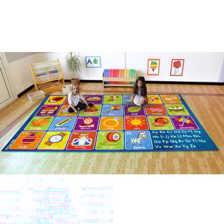 Large Blue Alphabet Carpet  hi\-res