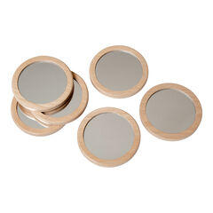 Wooden Little Looking Mirrors 6pk  Wooden Little Looking Mirrors 6pk  hi-res