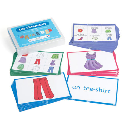 TTS French Clothing Vocabulary Builder Activity Cards  hi\-res
