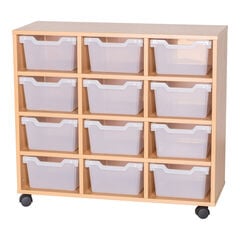 Tray storage unit with 12 Gratnells Cubby trays  hi-res