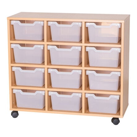 Tray storage unit with 12 Gratnells Cubby trays  hi\-res