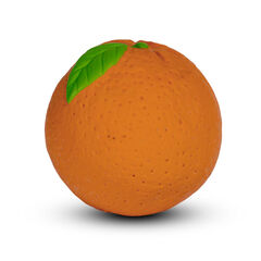 Oli & Carol Toddler Fruit & Veg Orange Ball Chew  hi-res