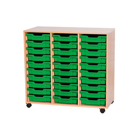 Mobile Triple Tray Storage Unit 30 Trays  hi\-res