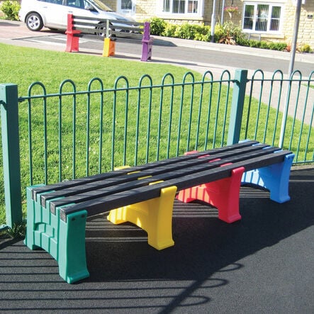 Recycled Plastic Multicoloured Bench  hi\-res