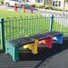 Recycled Plastic Multicoloured Bench  hi\-res