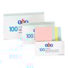 TTS Ruled Revision Cards 100pk  TTS Ruled Revision Cards 100pk  hi-res