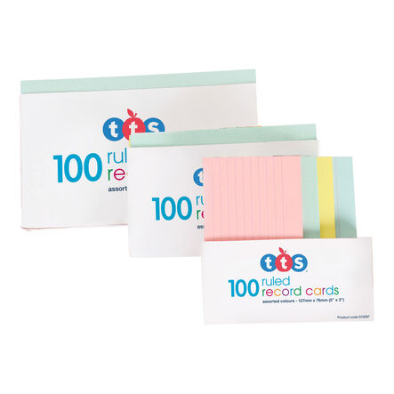 TTS Ruled Revision Cards 100pk  hi\-res