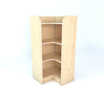 Internal Corner Library Bookcase In Maple H1250mm  hi\-res