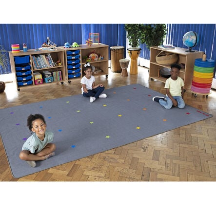 Essentials Rainbow Stars Carpet 3m x 2m  hi\-res