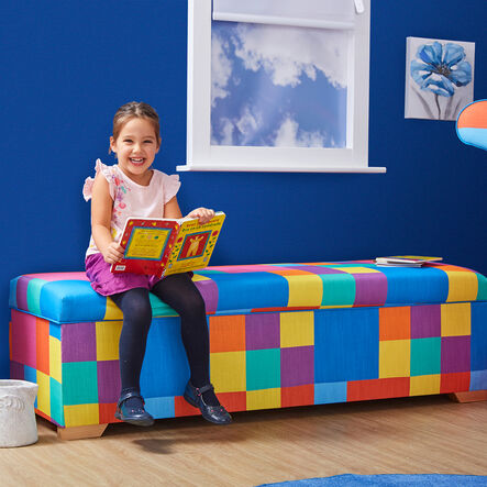 TTS Giant Patchwork Furniture Range Sofa And Ottoman  hi\-res