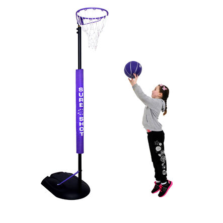 Goal Shot Netball Unit w\/ Pole Padding  hi\-res
