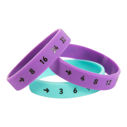 TTS Multiplication Wristbands SET 2 \- 3x 4x 8x  hi\-res