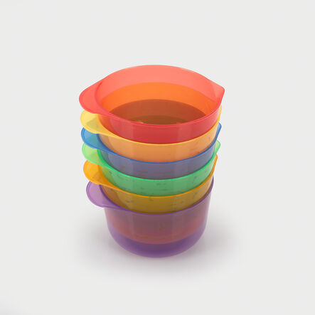 Translucent Rainbow Sand Water Play Pouring Bowls 6pk  hi\-res