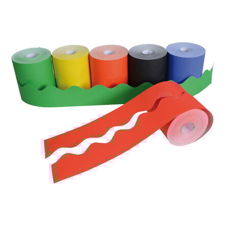 Scalloped Border Rolls Metallic 50m 4pk  hi\-res