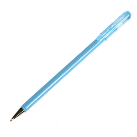 Pentel Anti Bacterial Ballpoint Pens 12pk Blue Blue hi\-res