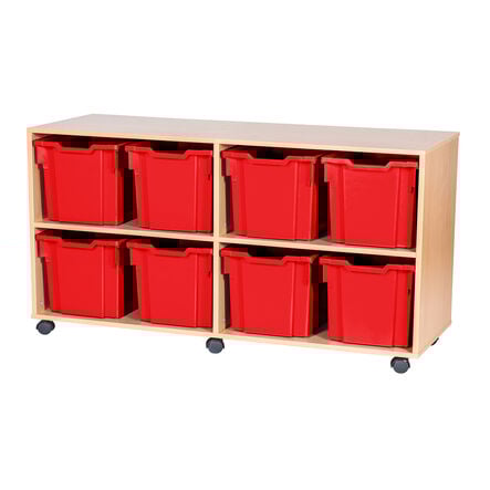 Mobile Quad Tray Storage Unit 8 Jumbo  hi\-res