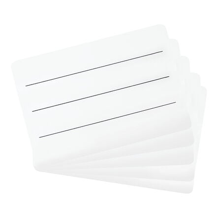 TTS Rigid Lined Mini Whiteboards 10pk  hi\-res