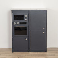 Modern Living Oven and Microwave Unit Navy  Modern Living Oven and Microwave Unit Navy  hi-res