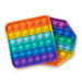 Rainbow Push \x26 Pop It Fidget Pad  hi\-res