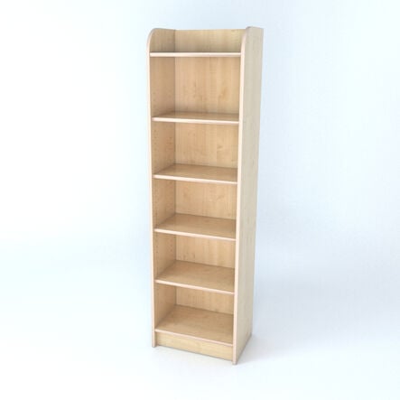 Slimline Library Bookcase In Maple  hi\-res