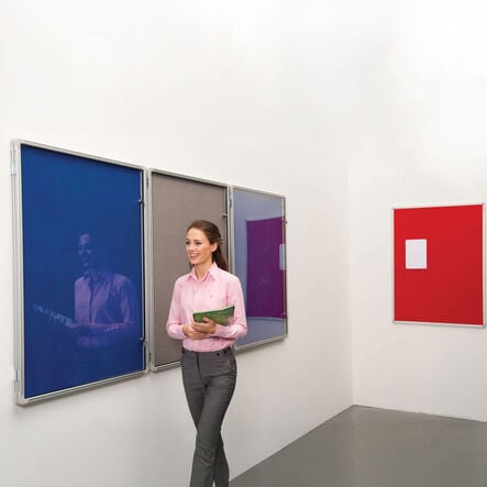 FlameShield Tamperproof Corridor Noticeboards Single Door  hi\-res