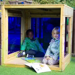 Outdoor Wooden Sensory Den Cube  Outdoor Wooden Sensory Den Cube  hi-res